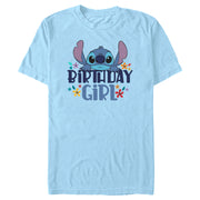 Men's Lilo & Stitch Birthday Girl Stitch  Adult T-Shirt