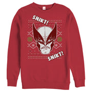 Men's Marvel Ugly Christmas X-Men Wolverine Snikt  Adult Sweatshirt