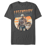 Men's Star Wars: The Mandalorian Din Djarin and Grogu Legendary Dad  Adult T-Shirt