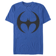 Men's Batman Logo Modern Wing Curve  Adult T-Shirt