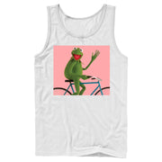 Men's The Muppets Kermit Bike Wave  Adult Tank Top