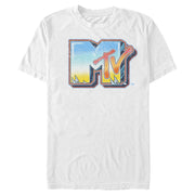 Men's MTV Shimmery Logo  Adult T-Shirt