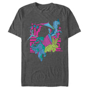 Men's Raya and the Last Dragon Colorful Characters in Action  Adult T-Shirt