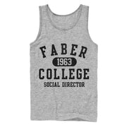 Men's Animal House Faber College Social Director  Adult Tank Top