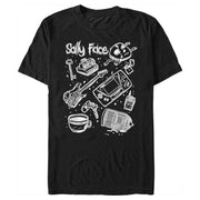 Men's Sally Face Icon Doodles  Adult T-Shirt