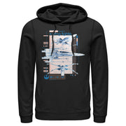 Men's Star Wars: The Rise of Skywalker X-Wing Details  Adult Pull Over Hoodie