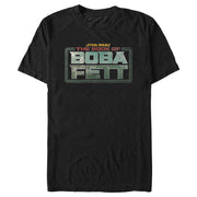 Men's Star Wars: The Book of Boba Fett Distressed Logo  Adult T-Shirt