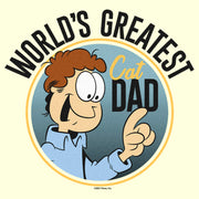 Men's Garfield World's Greatest Cat Dad Jon Arbuckle  Adult T-Shirt