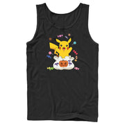 Men's Pokemon Halloween Pikachu Candy Bag  Adult Tank Top