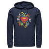 Men's Superman Logo Solar System  Adult Pull Over Hoodie