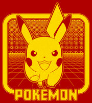 Men's Pokemon Digital Pikachu  Adult T-Shirt