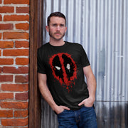 Men's Marvel Deadpool Splatter Icon  Adult T-Shirt