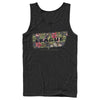 Men's Justice League Floral Logo  Adult Tank Top