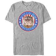 Men's Lost Gods Vote Cat for President  Adult T-Shirt