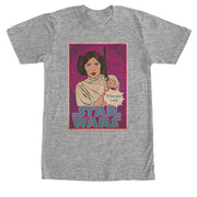 Men's Star Wars Princess Leia Trading Card  Adult T-Shirt