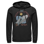 Men's NASA Explore The Universe Circle Portrait  Adult Pull Over Hoodie