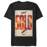 Men's Solo: A Star Wars Story Han Name Poster  Adult T-Shirt