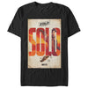 Men's Solo: A Star Wars Story Han Name Poster  Adult T-Shirt