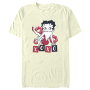 Men's Betty Boop XOXO Kisses  Adult T-Shirt