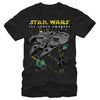 Men's Star Wars The Force Awakens Millennium Falcon and X-Wing  Adult T-Shirt