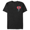 Men's Marvel Black Widow Heart Pocket  Adult T-Shirt