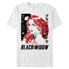 Men's Marvel Black Widow Kanji Paint Profile  Adult T-Shirt