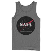 Men's NASA Circle Distressed Space Logo  Adult Tank Top