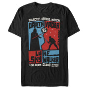 Men's Star Wars Vader and Luke Grudge Match  Adult T-Shirt