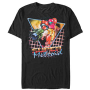 Men's Nintendo Super Metroid Retro Grid  Adult T-Shirt