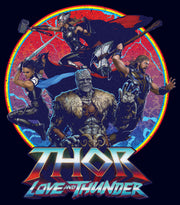 Men's Marvel: Thor: Love and Thunder Superheroes Circle  Adult T-Shirt