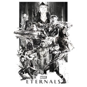 Men's Marvel Eternals Greyscale Poster  Adult Tank Top