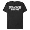 Men's Stranger Things Ghostly White Logo  Adult T-Shirt