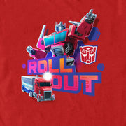 Men's Transformers: EarthSpark Optimus Prime Roll Out  Adult T-Shirt