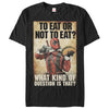 Men's Marvel Deadpool To Eat or Not To Eat  Adult T-Shirt