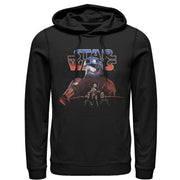 Men's Star Wars The Force Awakens Captain Phasma Distressed  Adult Pull Over Hoodie