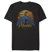 Men's Aladdin Vintage Genie Sunset  Adult T-Shirt