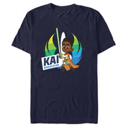 Men's Star Wars: Young Jedi Adventures Kai Brightstar Portrait  Adult T-Shirt