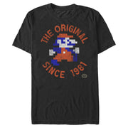 Men's Nintendo 8-Bit Mario Man 1981  Adult T-Shirt