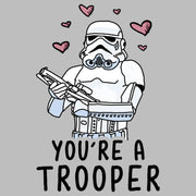 Men's Star Wars Valentine's Day You're A Trooper  Adult Long Sleeve Shirt