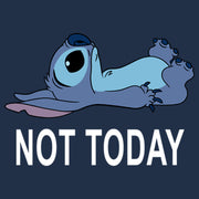 Men's Lilo & Stitch Not Today  Adult Long Sleeve Shirt