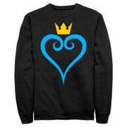 Men's Kingdom Hearts 1 Blue Heart  Adult Sweatshirt