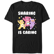 Men's Care Bears Sharing Is Caring Bears  Adult T-Shirt