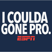 Men's ESPN I Coulda Gone Pro.  Adult T-Shirt