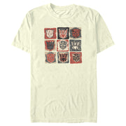 Men's Transformers: Rise of the Beasts Face Squares  Adult T-Shirt