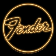 Men's Fender Neon Logo  Adult Pull Over Hoodie