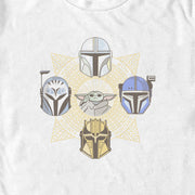 Men's Star Wars: The Mandalorian Grogu Helmets  Adult T-Shirt