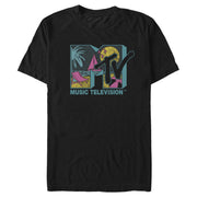 Men's MTV Scene Beach Logo  Adult T-Shirt