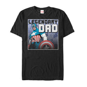 Men's Marvel Father's Day Captain America Legend  Adult T-Shirt