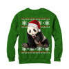 Men's Lost Gods Ugly Christmas Panda and Candy Cane  Adult Sweatshirt