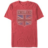 Men's Lost Gods England Union Jack Crest  Adult T-Shirt